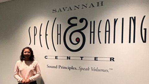 SCAD User Experience Design Student Sanskruti Deshpande at Savannah Speech & Hearing Center
